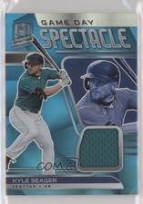 2021 Spectra Game Day Spectacle Jerseys Neon Blue Prizm 34/50 Kyle Seager 5w7