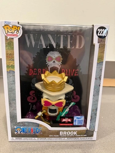 Funko POP! Animation: BROOK (Wanted Poster) #2220 Target Exclusive - Damaged Box