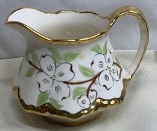 Homer Laughlin Vintage Le Noir Gold Hand Painted Small Pitcher Creamer
