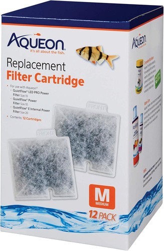 Aqueon Replacement Filter Cartridges Medium - 12 pack - 12