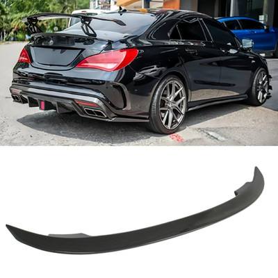 Carbon Fiber Rear Trunk Spoiler Lip Roof Tail Wing For Benz W117 CLA200 C