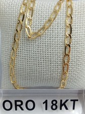 Collana in oro giallo 750 18 kt carati uomo lunga cm. 50,5 peso grammi 4,55 +225