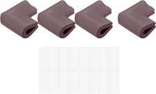 uxcell Brown Rubber Corner Guards 10 Pack Furniture Edge Protectors NEW