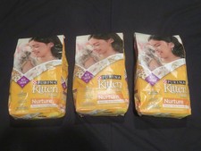 (3) Bag Lot Purina Kitten Chow Nurture Muscle & Brain Development 3.15 lbs Each 7.57 per pound