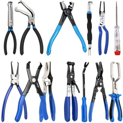 DISEN 13PCS Electrical Disconnect Pliers & Fuel Line Disconnect Tool Set, Aut...