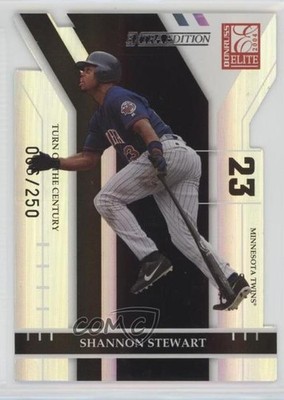 2004 Donruss Elite Extra Edition Turn of the Century 65/250 Shannon Stewart 2d8
