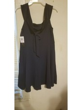 CITY STUDIO Womens Navy Jewel Neck Above The Knee Evening Dress 9