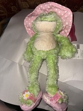 Ganz Heritage Collection Carmel Dressed Frog Plush Stuffed Green H6915 13  READ