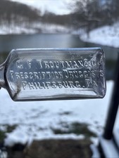Antique C. F. Troutman & Co Prescription Druggists; Philipsburg PA Bottle