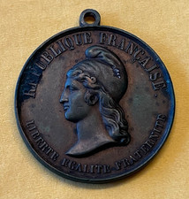 Alte Orden Medaille 1848 Bronze Frankreich Republique Francaise 3cm ohne Band