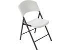 Lifetime 42810G 2810 Light Commercial Folding Chair - White Granite