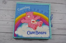 Vintage Care Bears Counting Soft Cloth Book Fabric Child Learning Numbers 