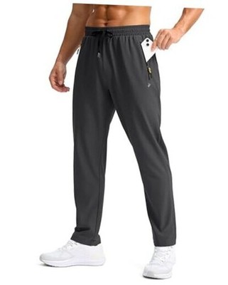Men's Lightweight Hiking Pants Quick Dry Outdoor Large Charcoal Grey