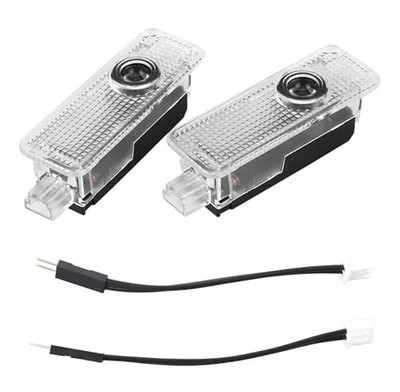 2 Luci Proiettore LED Wireless Per Porte Auto - Logo Jaguar Per X-TYPE, F-TYPE, XE, XF, XJ, XK (Batterie Non Incluse) - 3