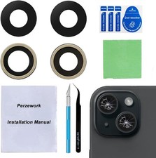 Back Rear Camera Lens Glass Replacement for iPhone 15 and iPhone 15 Plus