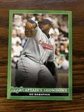 2022 Topps X Derek Jeter Call of the Captain CC Sabathia green 59/75 Indians