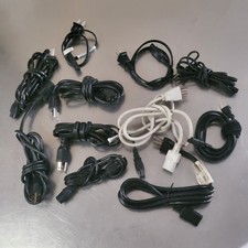 Lot of 11 Power Cords and Cables Various Sizes Types Styles etc