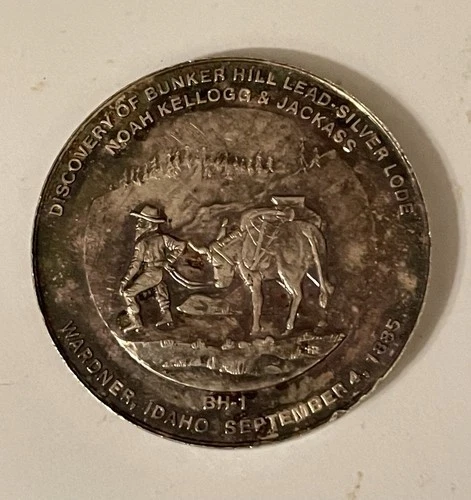 Silver 1oz .999 Fine 1981 Bunker Hill Round Noah Kellog & Jackass