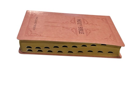 Holy Bible Pink KJV Large Giant Print Edition Indexed - Picture 5 of 7