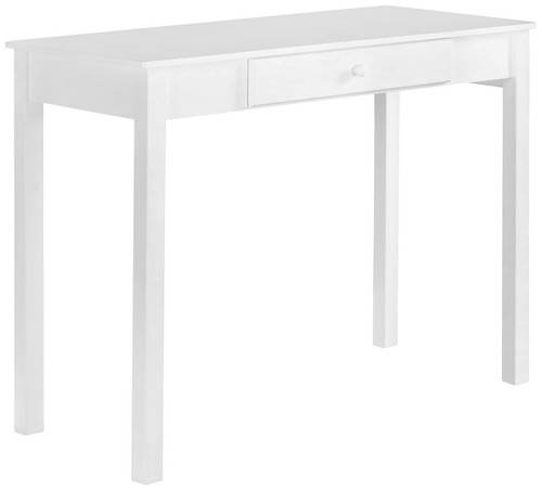 Designs Kings Brand White Finish Wood Home Office Secretary Writing Desk
