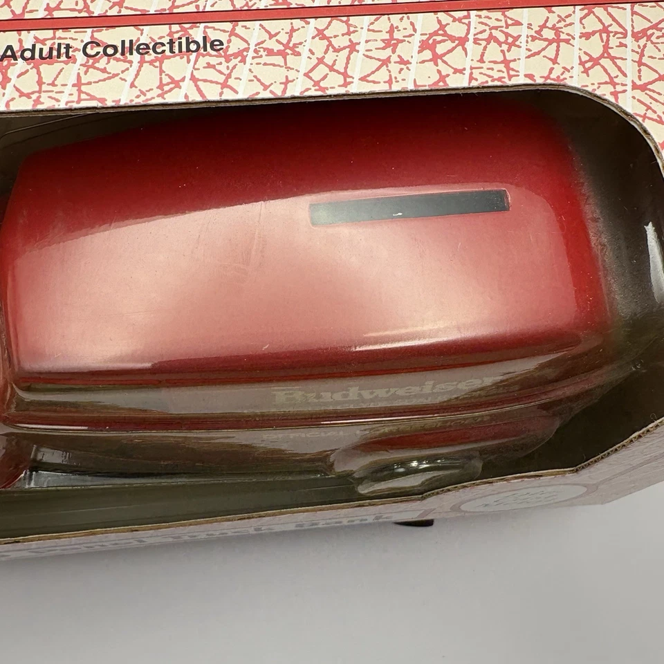 ERTL 1992 Budweiser 1950 panel camión banco metal fundido a presión escala 1:25 nuevo en caja Foto 3 de 4