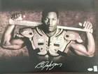 Bo Jackson Signed Bo Knows Shoulder Pads Bat 16x20 Photo JSA Royals /Raiders