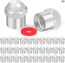 Tire Valve Stem Caps 30Pack, Non-Corrosive Plastic with Leak-Proof Air Rubber Se