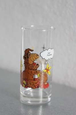 ALF vintage Trinkglas Wasserglas Glas Kinder Null Problemo 80er Jahre Longdrink