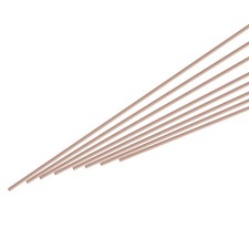 21Pcs Copper Brazing Rods, Phosphor Copper Solder, Low Temperature 1/16"x10"