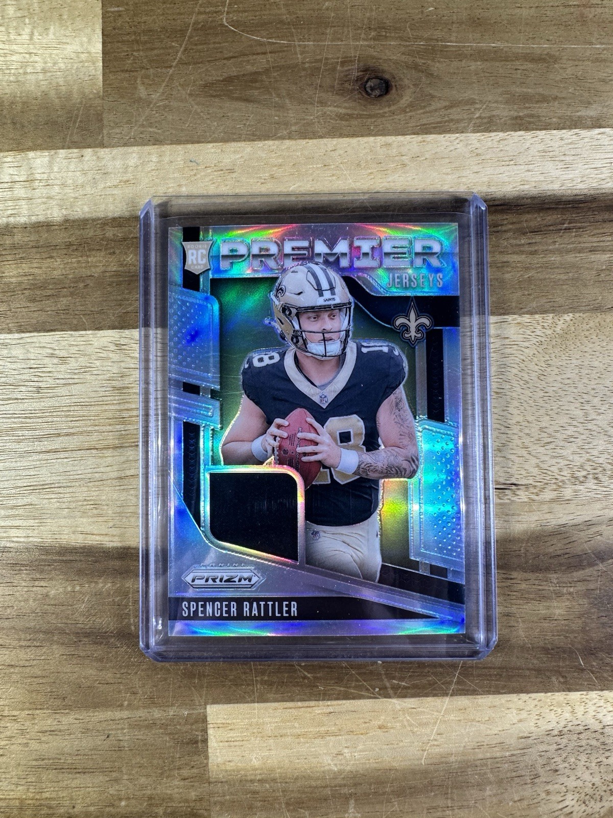 2024 Panini Prizm #PJ-SRR Spencer Rattler Premier Jerseys Holo Foil