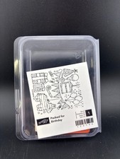 Stampin Up Packed For Birthday 125746 Rubber Cling Stamp