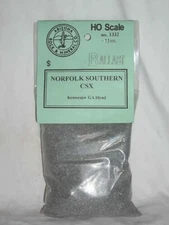 1332 Bag NORFOLK SOUTHERN CSX BRIGHT GRAY HO Scale Ballast Arizona Rock&Mineral