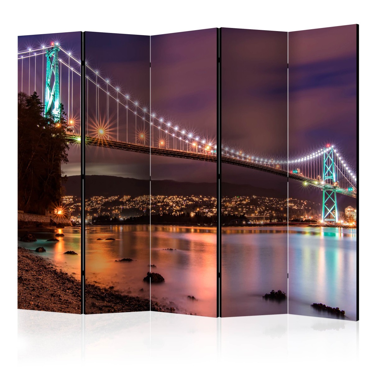 Paravent 5 volets de luxe avec impression haute définition HD
