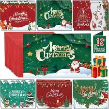 Christmas Cards with Envelopes for Kids Money Gift Cards Holder