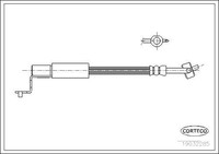 Corteco Bremsschlauch 19032285 FüR Ford