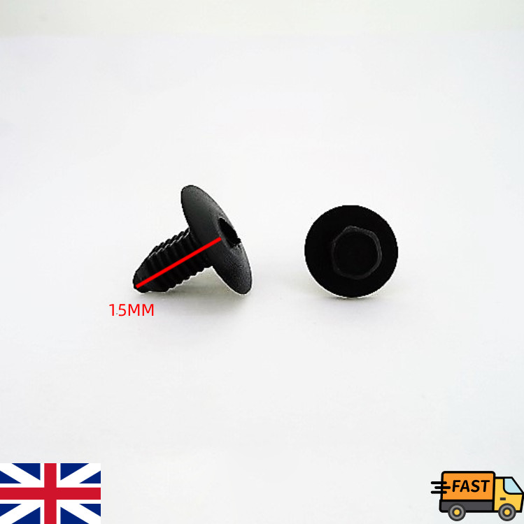 FIT MINI Car Auto Body Fender Bumper Rivet Retainer Screws Hex Head Bolts