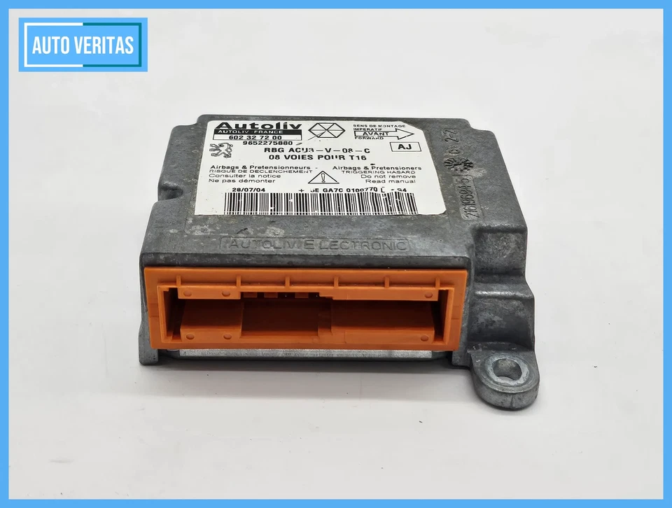 Original Peugeot 206 CC Airbag control unit Airbag control unit 9652275880 - Image 2 of 4