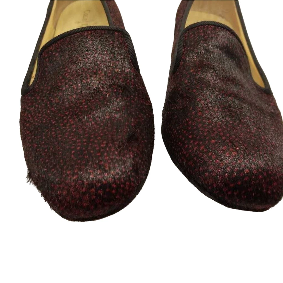 Zapatos planos mocasines Cole Haan para mujer rojos negros a lunares sin cordones punta redonda 7 B Foto 2 de 4