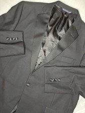 Brooks Brothers Tuxedo Jacket 44 Long Black Estrato Italian Wool Regent Fit USA