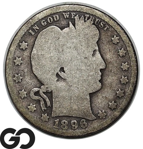 1896-O Barber Quarter, New Orleans Mint Issue