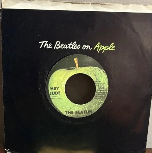 THE BEATLES - HEY JUDE- 45 - APPLE  - LA PRESSING  - VG+