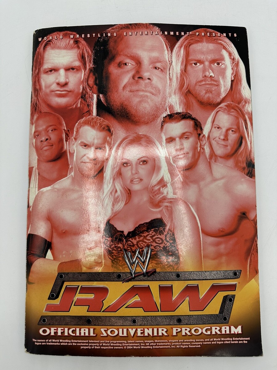 Raw Smackdown WWE Official Souvenir Program 2004 | eBay