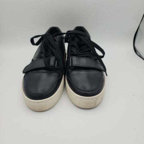 Alma Mater Gamma 9 Black Leather Sneakers Size 36 / US 5.5 - Picture 3 of 10