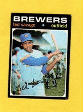 1971 Topps Ted Savage #76 Milwaukee Brewers VG/EX FREE SHIPPING