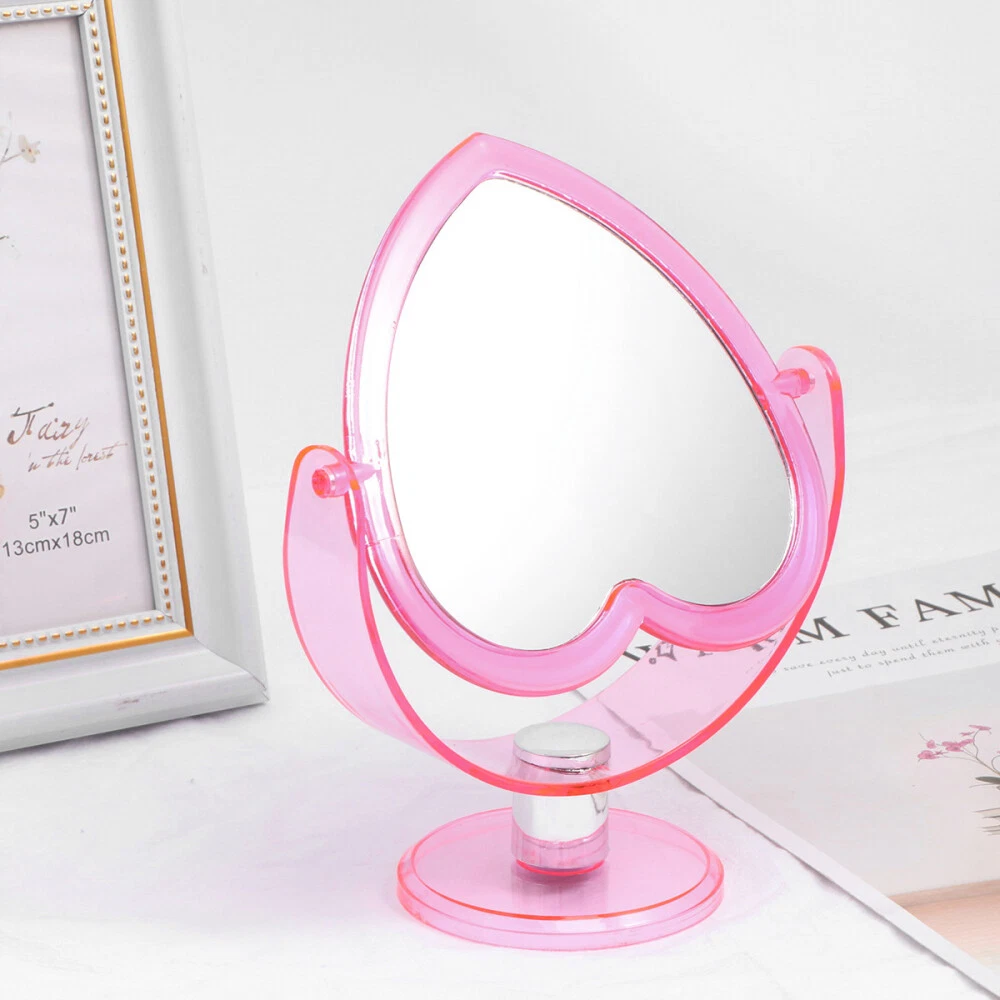 Vintage makeup mirror on stand discount