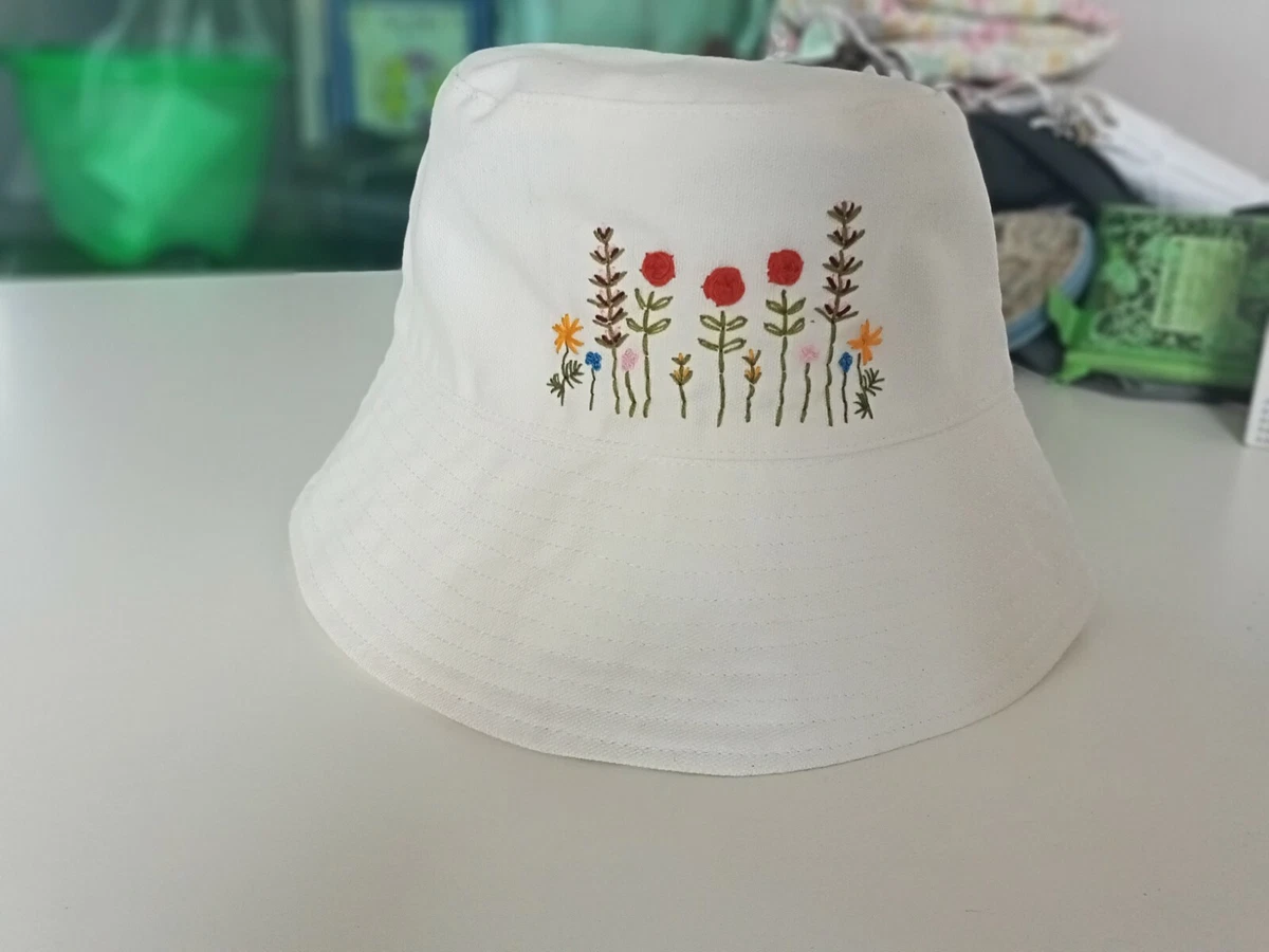 White bucket sales hat ebay