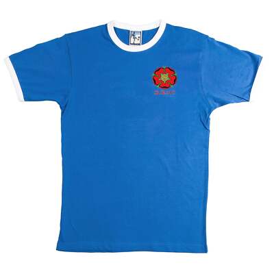 Blackburn Rovers 1970s Retro Football T Shirt Embroidered Crest S