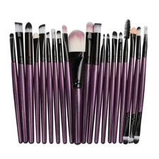 20pcs Makeup BRUSHES Kit Set Powder Foundation Eyeshadow Eyeliner Lip Brush,    