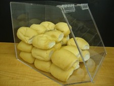 Displays2buy 12"w Bulk Bread Storage Acrylic Display case Bakery Pastry Cookies 
