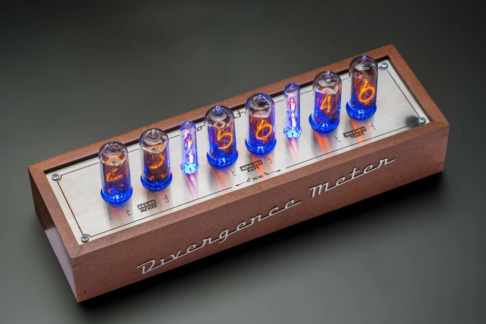 IN-8 Nixie Tubes Clock Vintage Wooden Case 12/24H SlotMachine [WITH SOCKETS] - Image 3 of 4